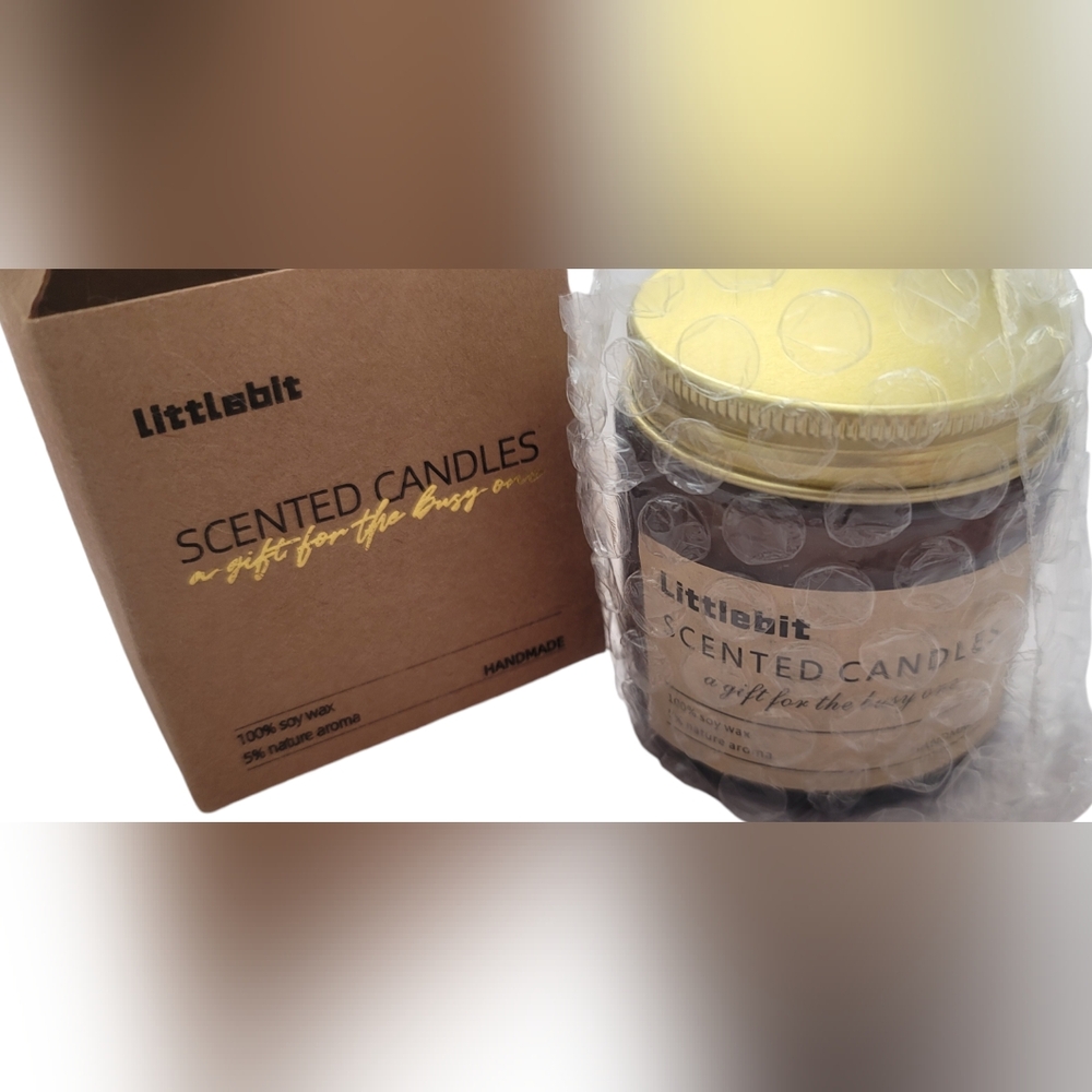 Littlebit handmade Scented Aromatherapy Soy Candle. Greek Fig scent